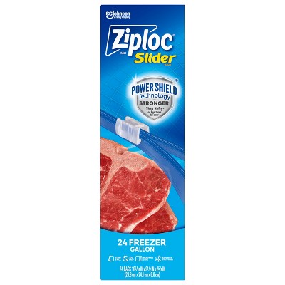 Ziploc Slider Freezer Gallon Bags with Power Shield Technology - 28ct