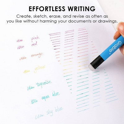 Grabie 9ct Medium Point Erasable Gel Pen Set Whimsical Whirls