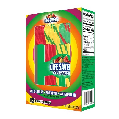 Lifesavers Christmas Candy Canes - 5.3oz / 12ct