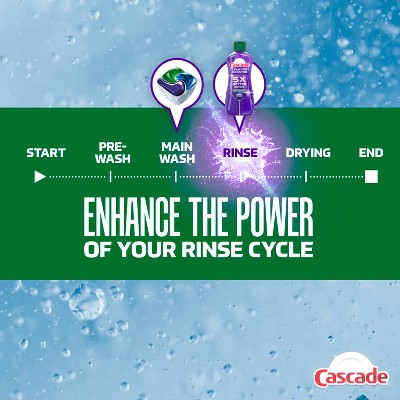 Cascade Clean + Dry Booster Dishwasher Rinse Aids - 16 fl oz