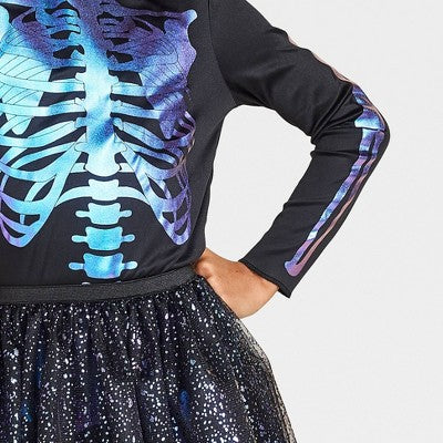 Kids' Skeleton Ballerina Costume - Hyde and EEK! Boutique M
