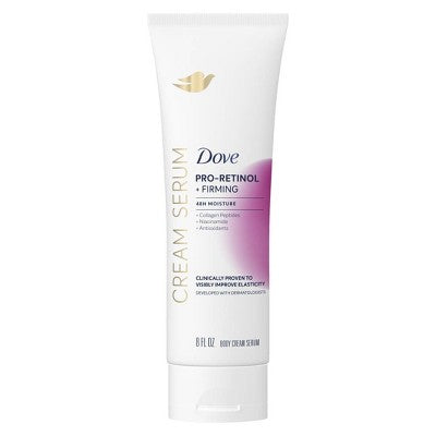 Dove Beauty Pro-Retinol and Firming with Collagen Peptides and Niacinamide Body Lotion - 8 fl oz: Serum, Normal And Dry Skin, Unscented