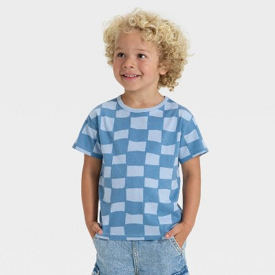 Toddler Boys' Short Sleeve Relaxed T-Shirt Cat&Jack Light Blue 4T