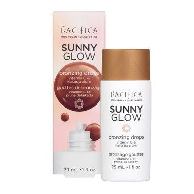 Pacifica Sunny Glow Bronzing Drops - 1 fl oz: Illuminating Vegan Face Bronzer, Paraben & Phthalate-Free Formula