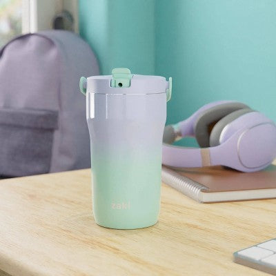 Zak Designs 14 fl oz Double Walled Stainless Steel - Periwinkle Blue/Mint