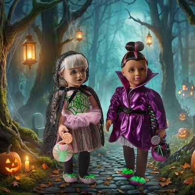 Our Generation Venessa Halloween Collectible 18" Spider Doll Keepsake Collection 2026 Celebration Series - Blonde Hair/Light-Blue Eyes