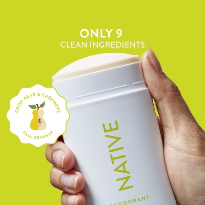 Native Limited Edition Fall Getaway Deodorant - Crisp Pear & Cashmere - 2.65oz