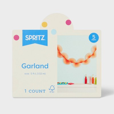 Orange Fan Garland - Spritz