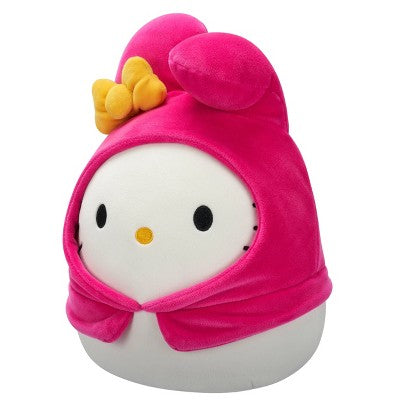 Hello Kitty 8" Squishmallows Plush in My Melody Hoodie