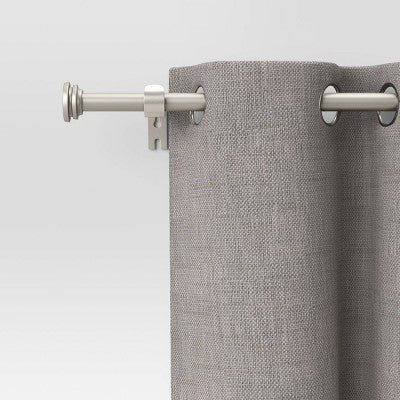 28"x48" Endcap Painted Curtain Rod Silver - Room Essentials& (LOCAL PICKUP ONLY)