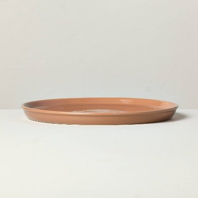 10" Flared Brim Stoneware Dinner Plate Cosmic Rust - Hearth & Hand with Magnolia