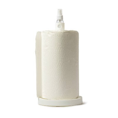 Towel Holder with Spray Bottle White - Bullseye's Playground