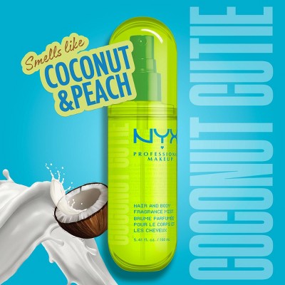 NYX Professional Makeup Hair & Body Fragrance Mist Spray - Coconut Cutie - 2.7 fl oz