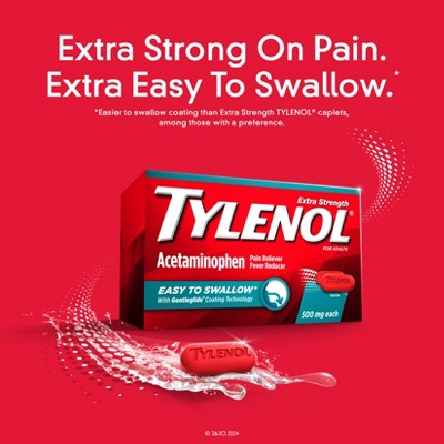 Tylenol Extra Strength Acetaminophen - Easy to Swallow Pain Reliever Caplets - 200 ct