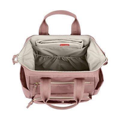 Skip Hop Mainframe Wide Open Diaper Backpack - Dusty Rose