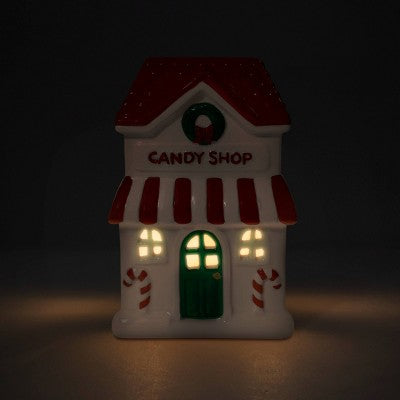LED Ceramic House White 2 Layers - Bullseye's Playground