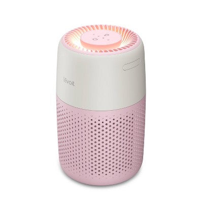 Levoit Core Mini Air Purifier with Night Light Strawberry Cream