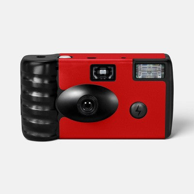 Game Day Disposable Camera - heyday Traditional Red: Built-In Flash, Fixed Focus