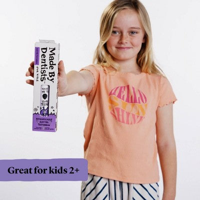 Made by Dentists Kids' Rechargeable Electric Toothbrush with 2 Replacement Toothbrush Heads and Charger - Alien