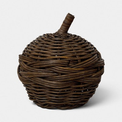 Small Dark Woven Fall Pumpkin - Threshold