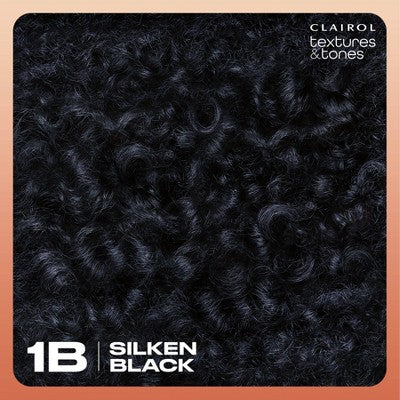 3 PACK!!! Clairol Textures and Tones Permanent Hair Color Kit - 1B Black