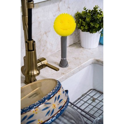Scrub Daddy Dish Daddy Converter Plate Dishwand with Sponge