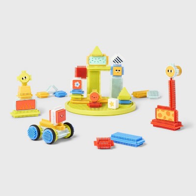 Interlocking Building Blocks Set - 80pc - Gigglescape: Educational Manipulatives, Fine Motor Skills, Ages 3+