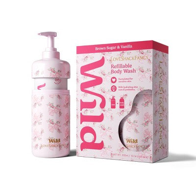 LoveShackFancy x Target - Wild Cosmetics Rosa Beaux Body Wash - Brown Sugar & Vanilla - 10.14 floz - Pink Mint