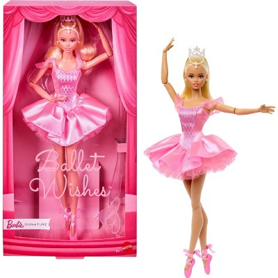 Barbie Signature Ballet Wishes 11" Collectible Fashion Doll in Satiny Pink Tutu
