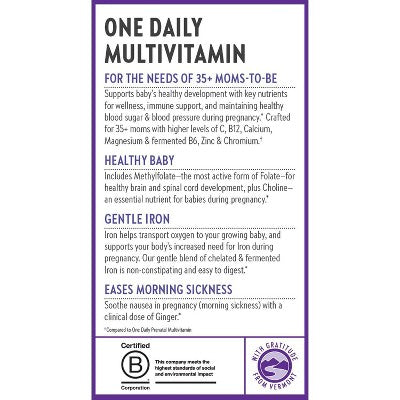 New Chapter Women's 35+ Daily Prenatal Multivitamins with Methylfolate + Choline Tablets - 30 ct
