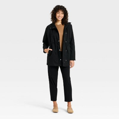 Women's Femme Anorak Jacket - A New Day Black M