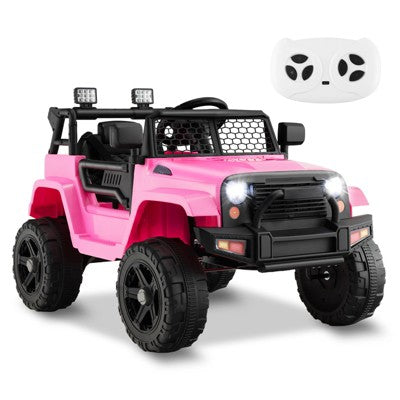 Costway 12V Kids Ride On Truck Car Electric Vehicle Remote w/ Music & Light Pink (LOCAL PICKUP ONLY)