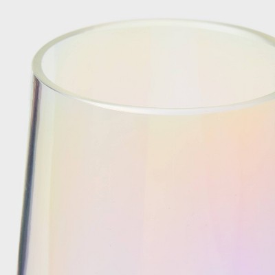 4pk 11 fl oz Stemless Champagne Iridiscent - Sun Squad