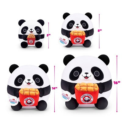 Snackles 14" Panda and Panda Express Stuffed Animal: Polyester Plush Toy Character, 1.46 lbs, 14x14x14