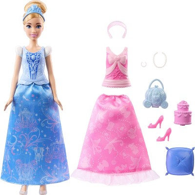 Disney Princess 2 in 1 Stories Cinderella 11.5" Fashion Doll Set and Accessories