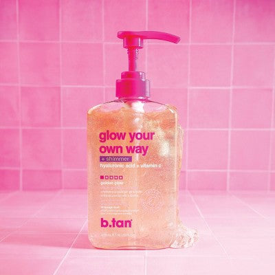 b.tan 'glow your own way' Shimmer Self Tanner - 16 fl oz
