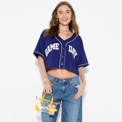 Game Day Clear Pouchette Crossbody Bag - Wild Fable Yellow