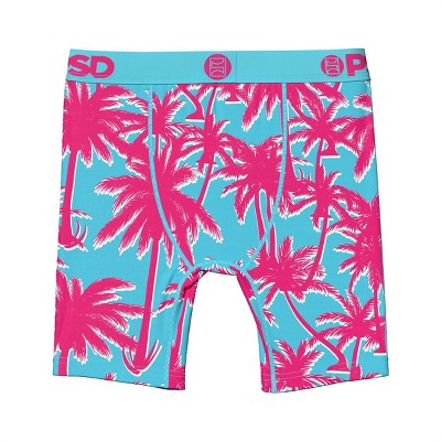 PSD Boys' 2pk Paradise Boxer Briefs Underwear - Pink/Black L