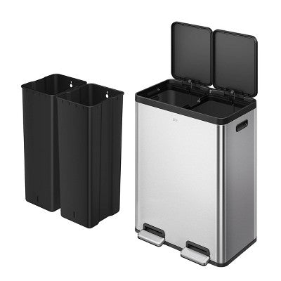 EKO 30L+30L Essential Plus Recycler Step Trash Can (LOCAL PICKUP ONLY)