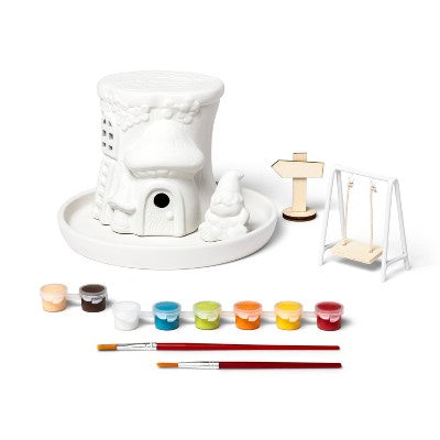 Paint-Your-Own Ceramic Gnome Garden DIY Art Kit - Mondo Llama