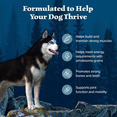 Blue Buffalo Wilderness High Protein Natural Adult Dry Dog Food plus Wholesome Grains with Chicken - 4.5lbs