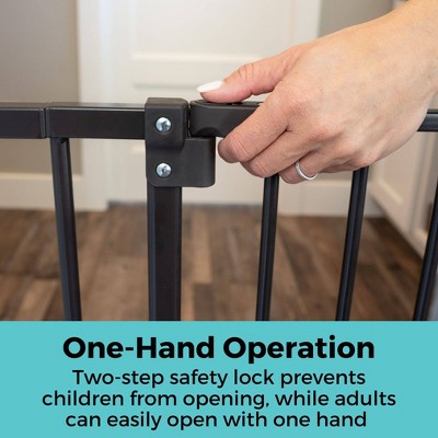 Toddleroo by North States StepSafe Auto Close Baby Gate 38" - Black (LOCAL PICKUP ONLY)