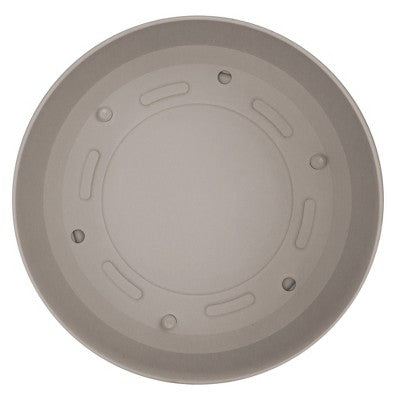 Bloem Mathers 12" Modern Plastic Planter with Saucer, Pebble Stone