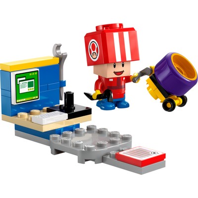LOT OF 10 LEGO Super Mario Kart - Toad (Pit Crew) Building Toy 30702 LOT OF 10