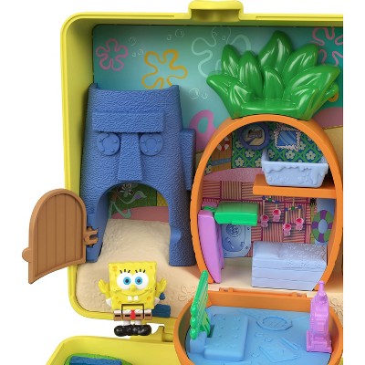 Polly Pocket Micro Dolls and Playset, SpongeBob Partnership Compact