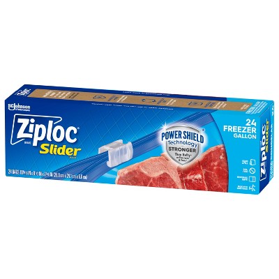 Ziploc Slider Freezer Gallon Bags with Power Shield Technology - 28ct