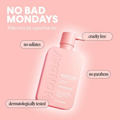 MONDAY Haircare MOISTURE Shampoo - 12 fl oz: Liquid, Damage Repair, Gardenia Scent