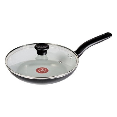 T-Fal Simply Cook 10.5" Ceramic Nonstick Fry Pan with Lid Black