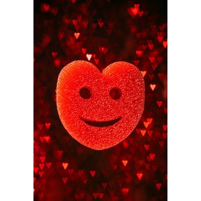 Scrub Daddy Scrub Mommy Red Velvet Heart Dual-Sided Scrubber + Sponge: Foam Material, Cleaning Tools, 6" Height