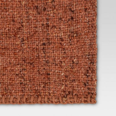 Marled Boucle Throw Blanket Orange - Threshold